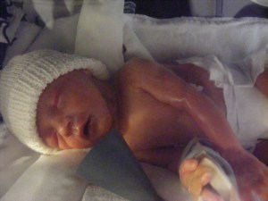 24hrs old waiting to cuddle my mummy and daddy